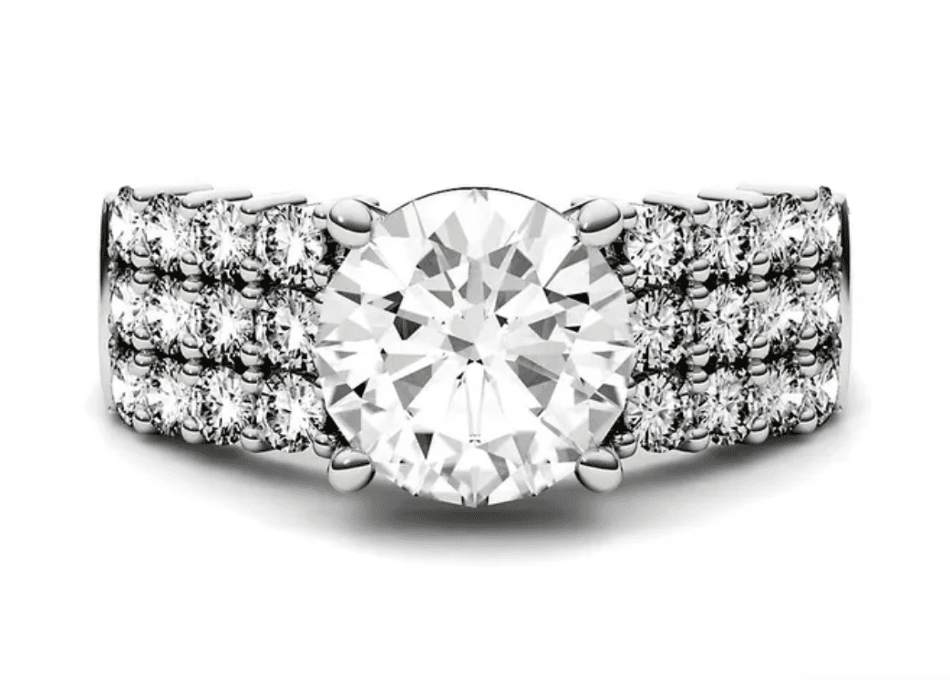 Charles & Colvard-Forever One™ 3 ct. tw. Moissanite Ring in 14K White Gold