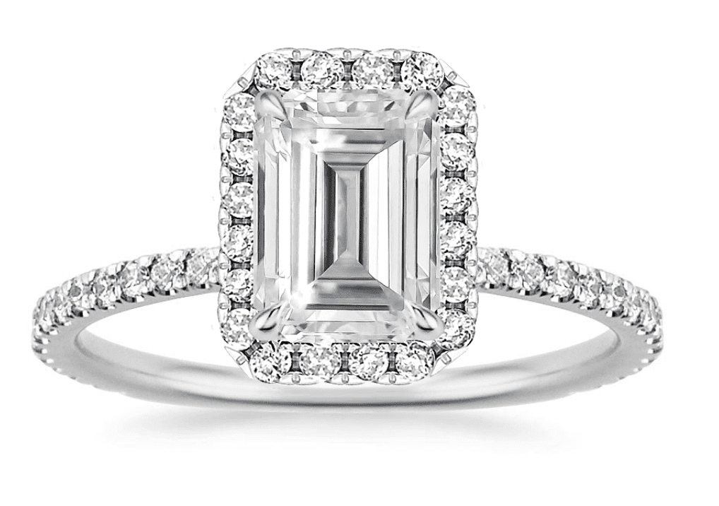 Brilliant Earth Emerald Cut Moissanite Rings