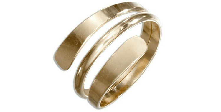 Adjustable Coil Bypass 14K Gold Filled Thumb Ring