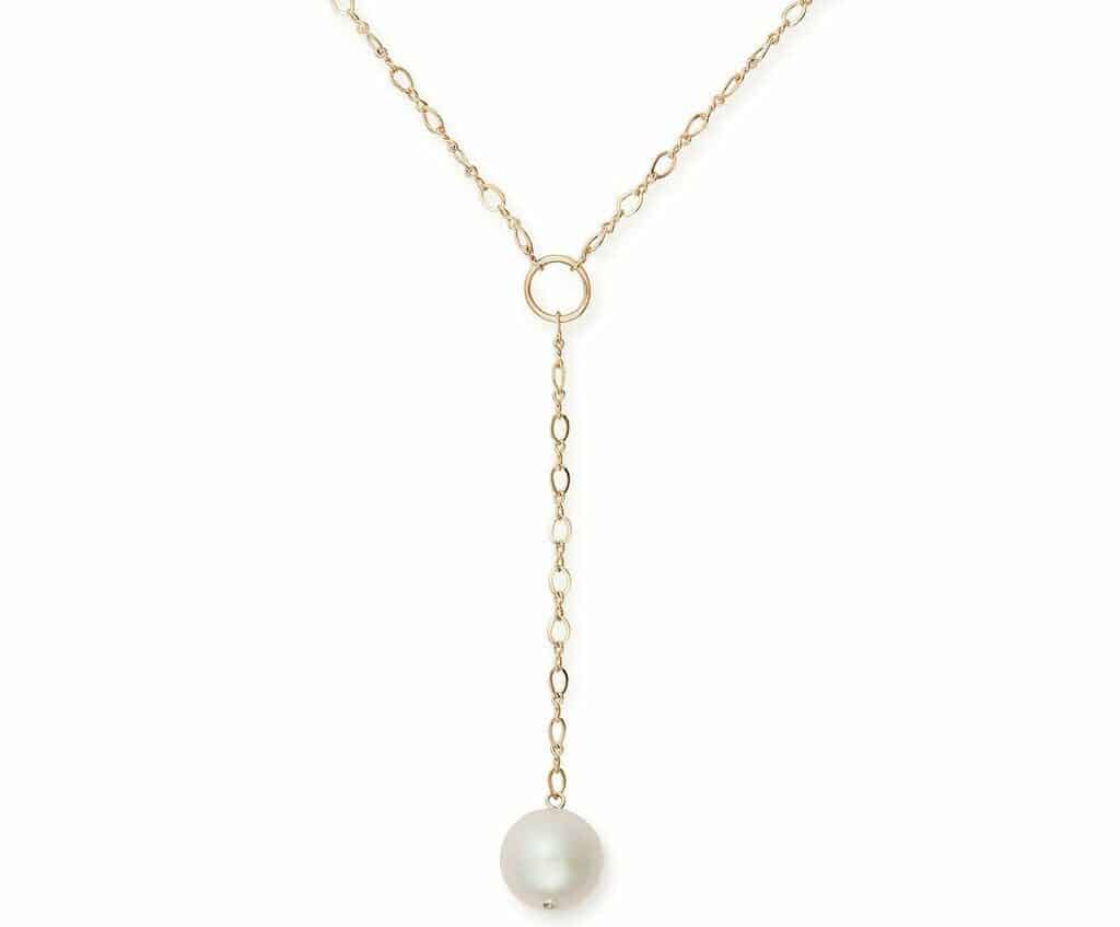 Alex and Ani Lariat Pearl Necklace