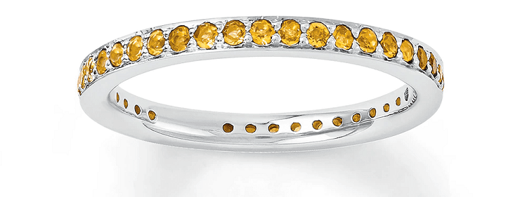 Jared Stackable Citrine Ring