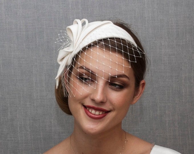 Fascinator Headband with Veil Ideas - Love You Tomorrow