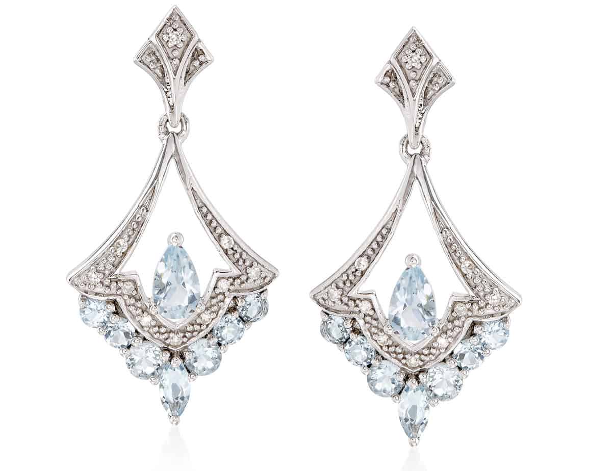 Aquamarine Chandelier Earrings