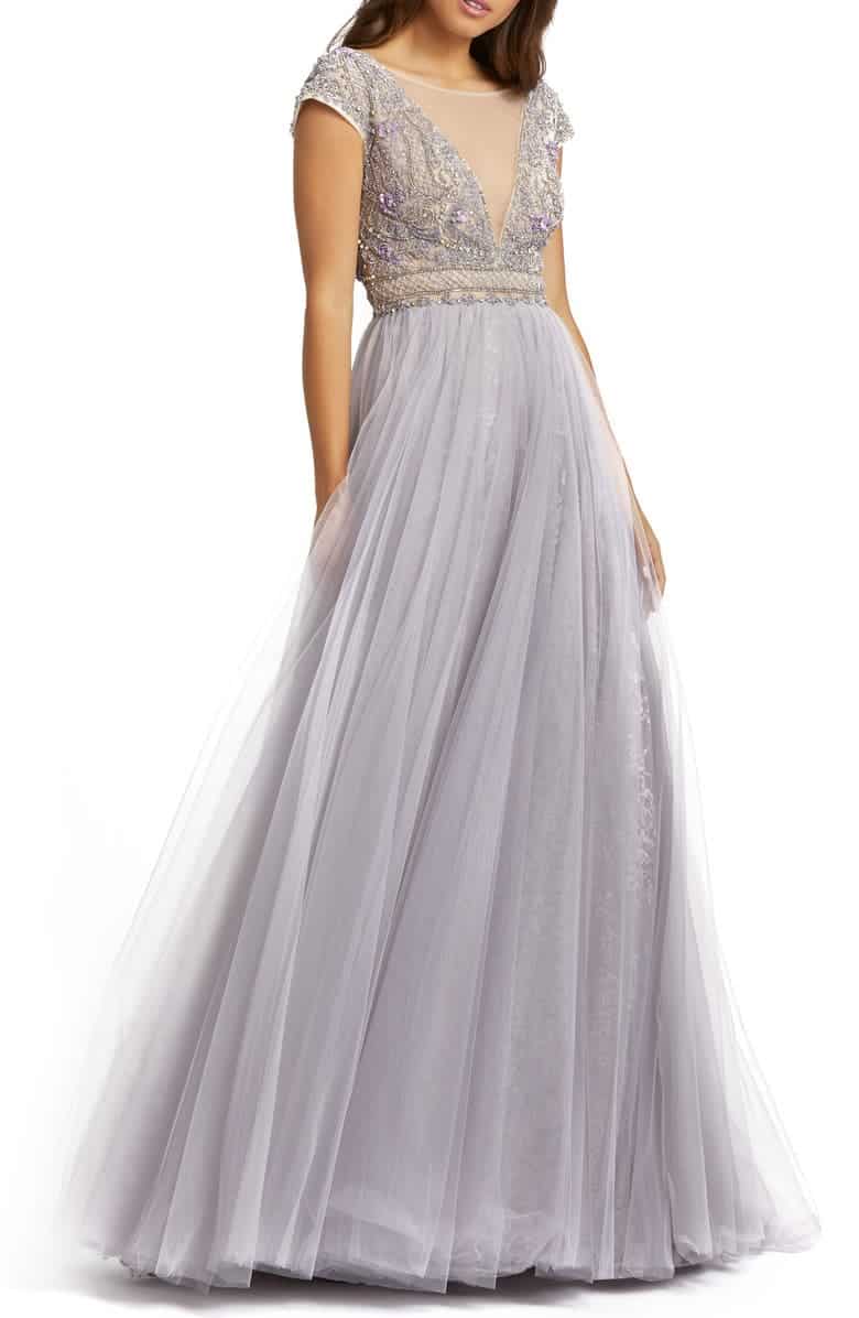 Nordstrom Embroidered & Embellished Tulle Ballgown