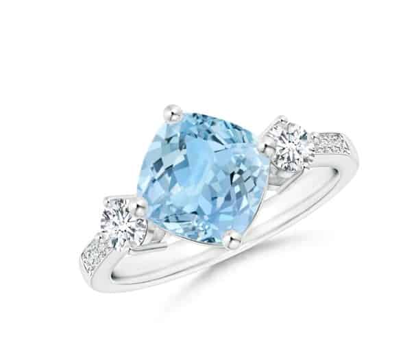 Aries Birthstone Engagement Ring