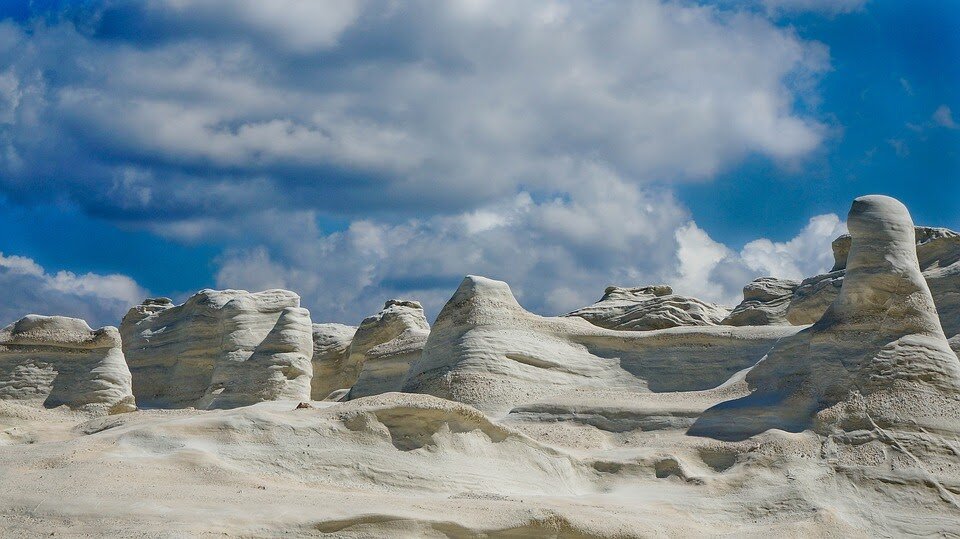 Eroded Rocks Of Sarakiniko