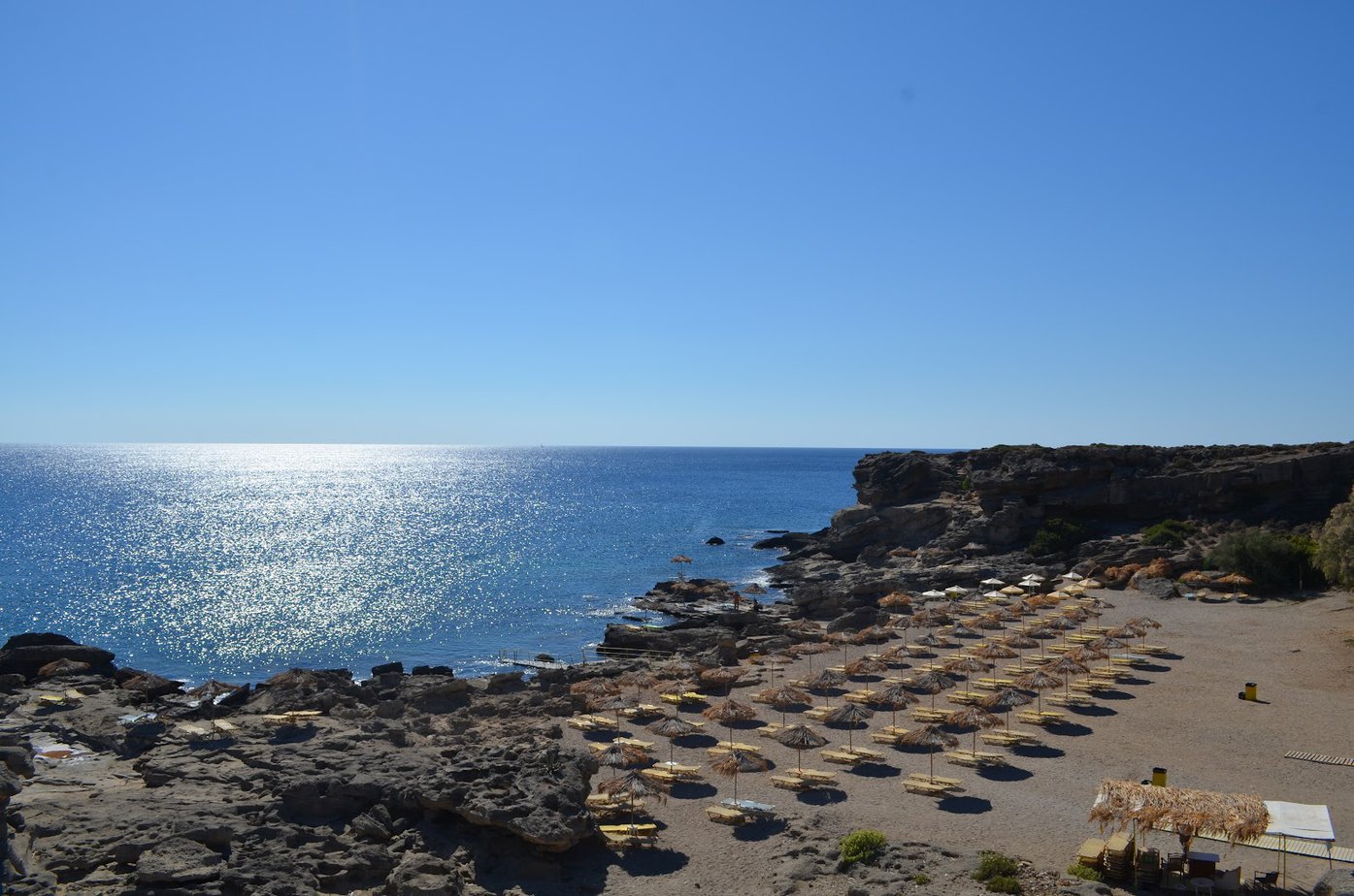 Prasonisi cove located towards the South of the island