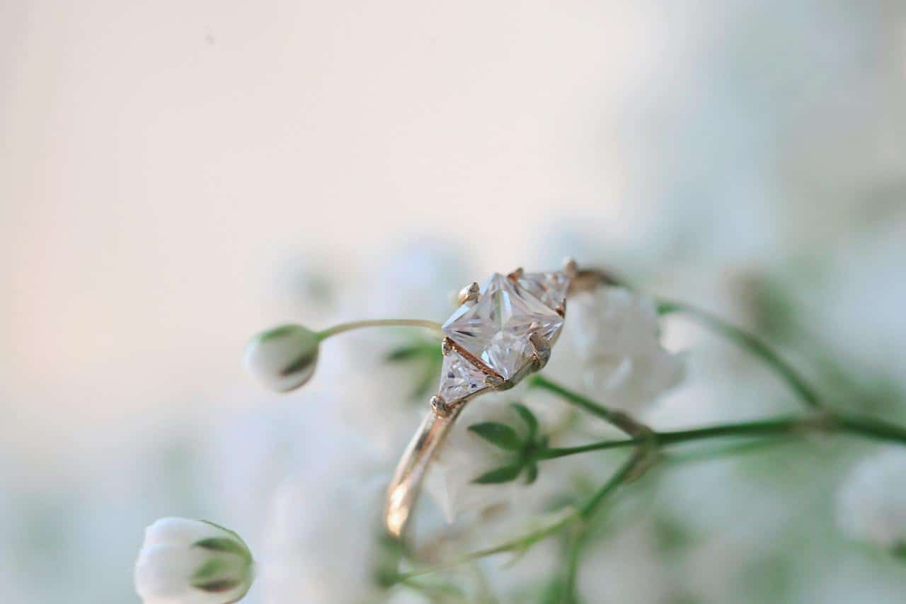 flower and ring