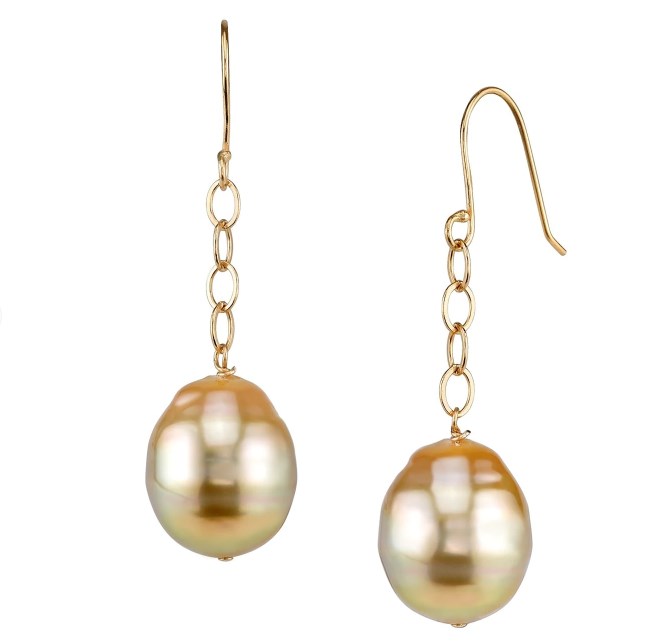 Baroque Pearl Dangle Earrings