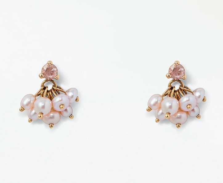 Blush Pearl Cloudburst Earrings