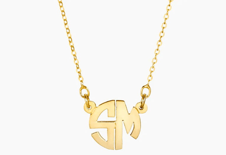 Brook & York Brooklyn Mini Block Two Initial Monogram