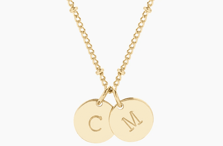 Brook & York Madeline Personalized Two Initial Pendant