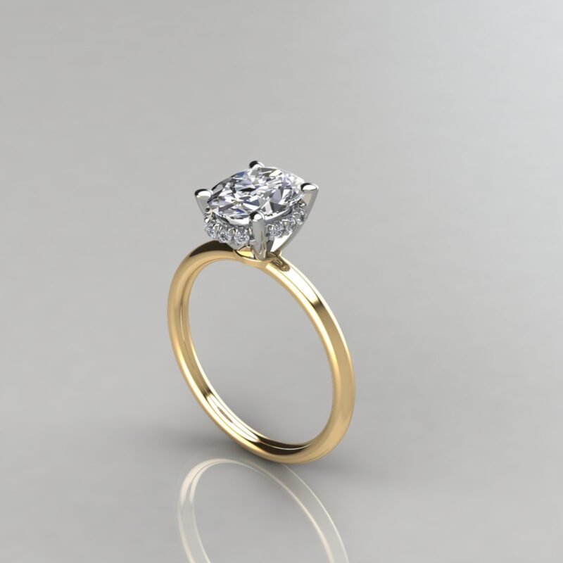 Oval Moissanite Engagement Ring - forever 