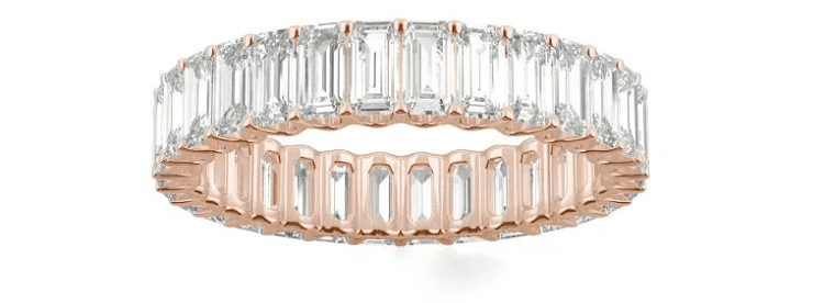 Emerald-Cut Eternity Band