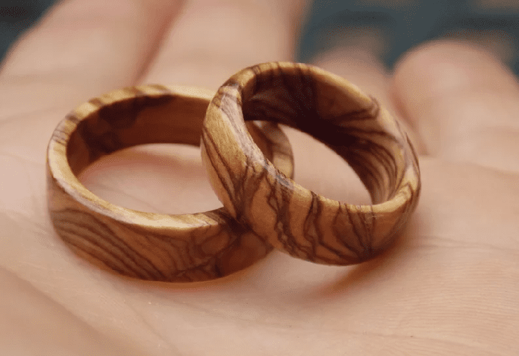 Israel Olive Wood Promise Ring