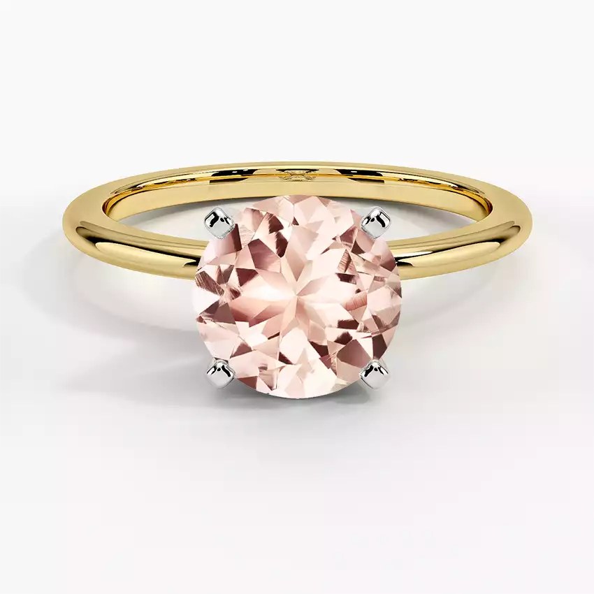 Morganite Four-Prong Petite Comfort Fit Ring | Brilliant Earth