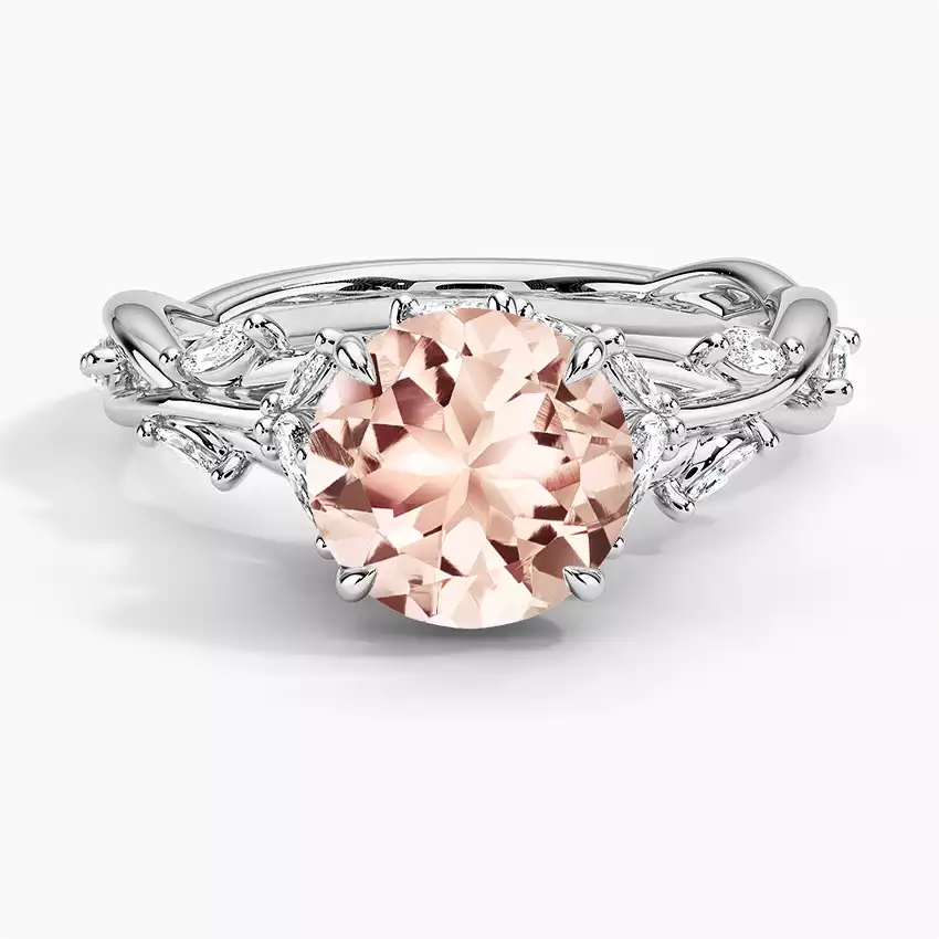 Morganite Secret Garden Diamond Ring | Brilliant Earth