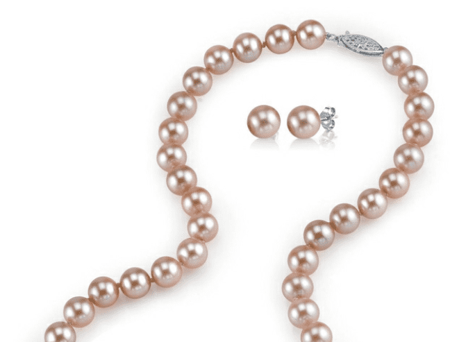 Pink Freshwater Pearl Set