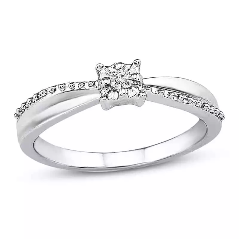 Promise Ring Diamond Accent Sterling Silver | Kay