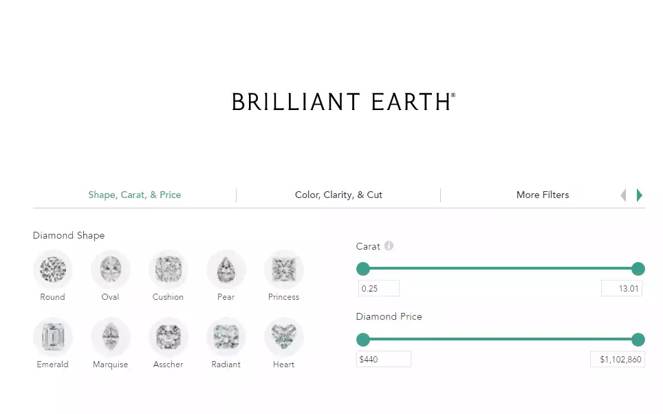 Search for Blockchain Diamonds | Brilliant Earth