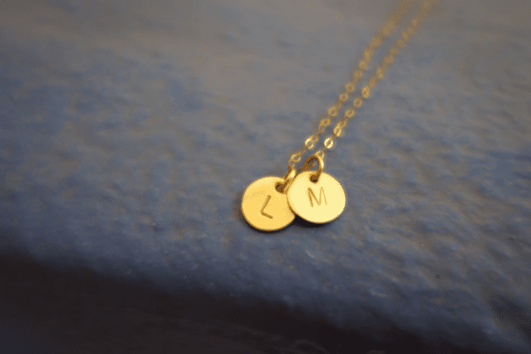 initials necklace