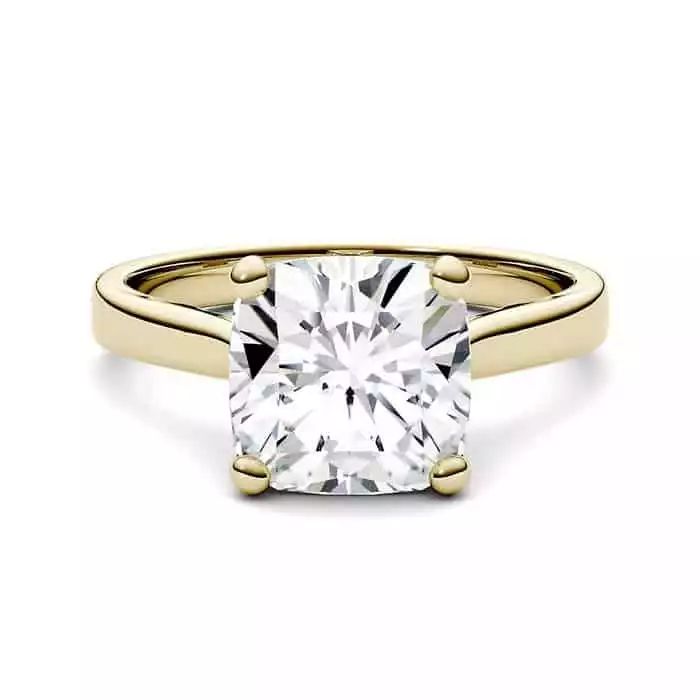 Charles & Colvard-Forever One™ Cushion-cut Moissanite Solitaire Ring | Helzberg