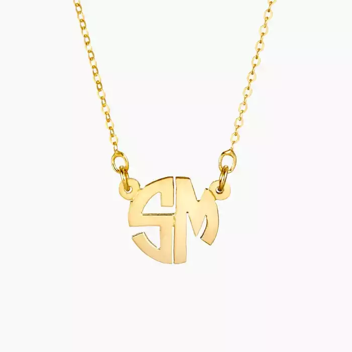 Brooklyn Mini Block Two Initial Monogram | Brook & York