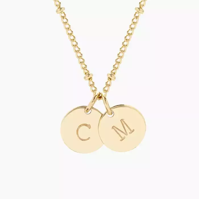 Madeline Two Initial Pendant | Brook&York