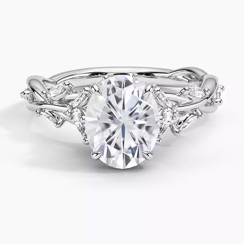 Moissanite Secret Garden Lab Diamond Ring | Brilliant Earth