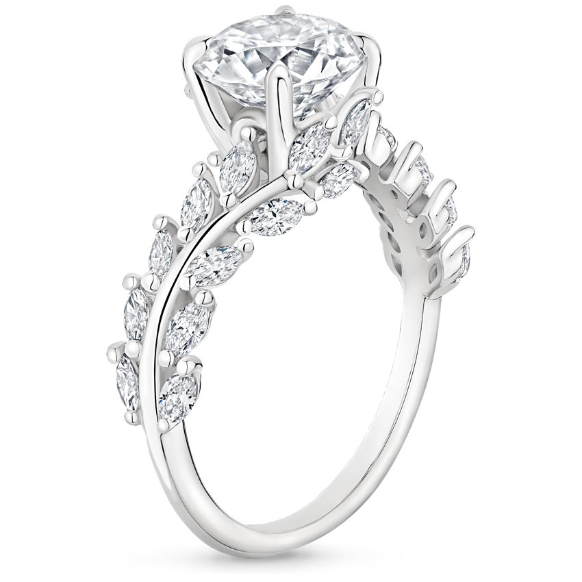 Moissanite Winding Ivy Lab Diamond Ring | Brilliant Earth