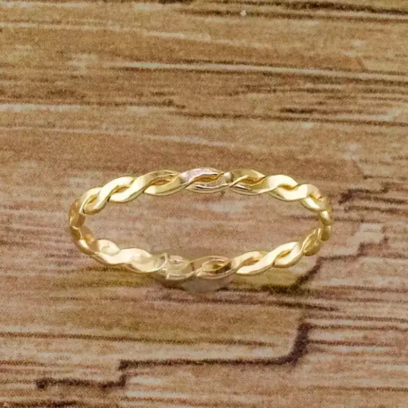 Dainty Gold Thumb Ring | Etsy