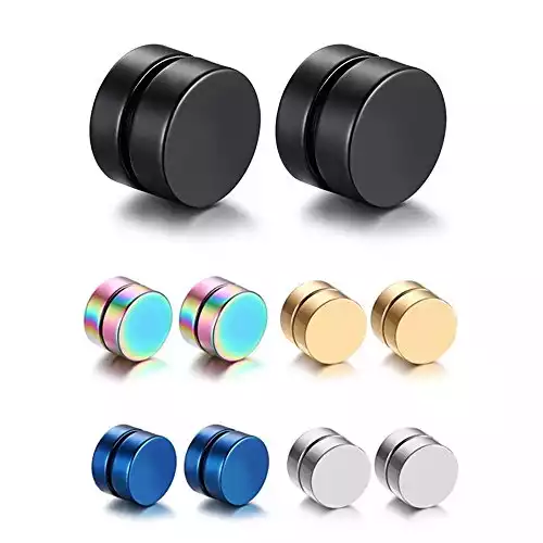 Paxuan Round Monotone Studs | Amazon