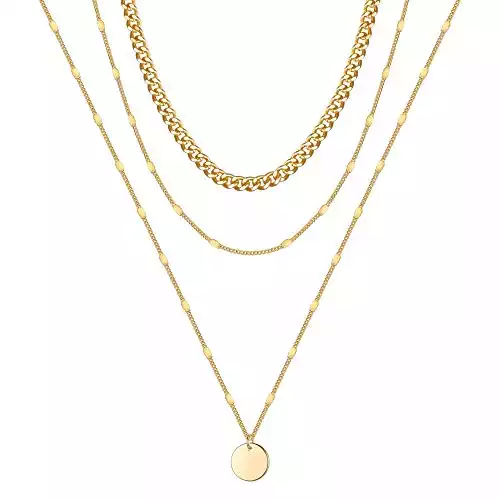 Thick Gold Chain Layered Necklace | Amazon