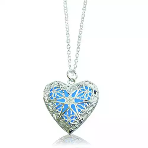 Necklace Set with Heart Lockets | Amazon