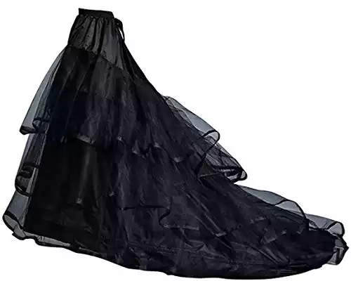 Portsvy A-line Mermaid Petticoat 2-Hoop Black Petticoat | Amazon