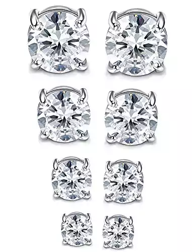 JSyle Stainless Steel CZ Studs | Amazon