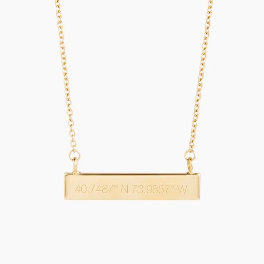 Coordinate Bar Necklace | Brook & York