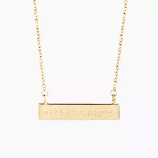 Coordinate Bar Necklace | Brook & York