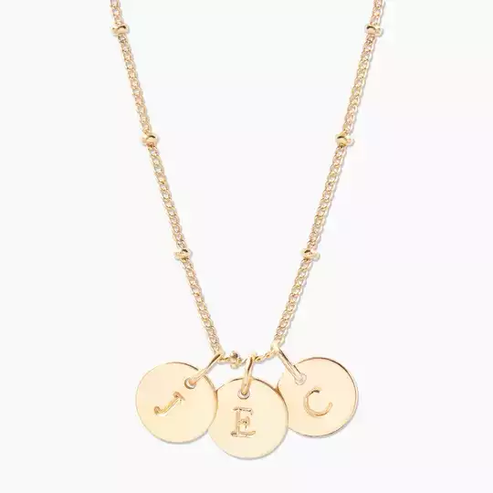 Madeline Three Initial Pendant | Brook & York