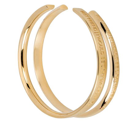 Stella Valle Best Friend Gold Cuff Bracelet Set