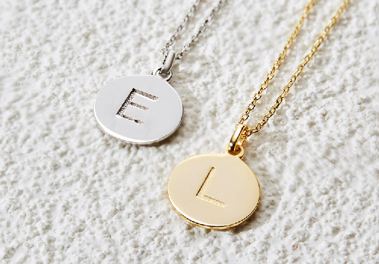 Best Gold Disc Initial Necklace