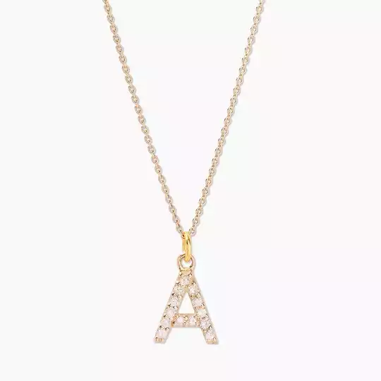 Blaire Diamond Initial Pendant | Brook & York