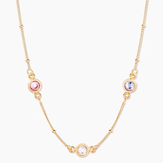 Jules Three Birthstone Necklace | Brook & York