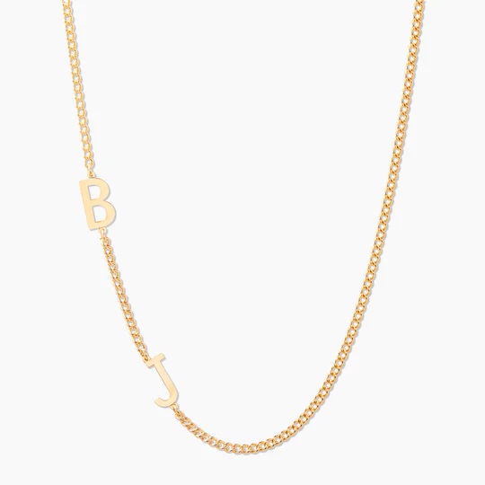 Zoey Two Initial Necklace | Brook & York