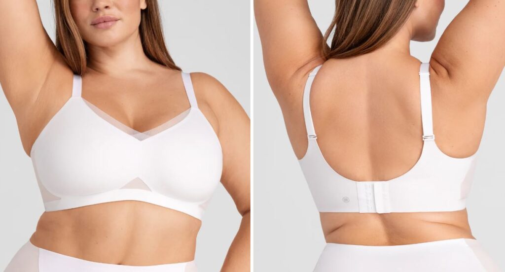 HONEYLOVE crossover bra white bra
