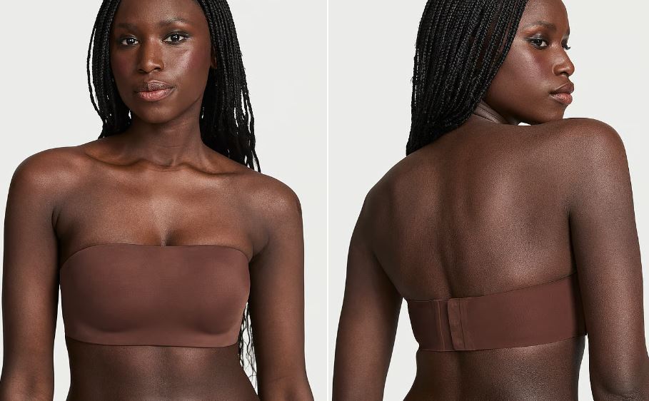 Invisible by Victoria's Secret Perfect Comfort Wireless Push-Up Strapless Bra ganache color