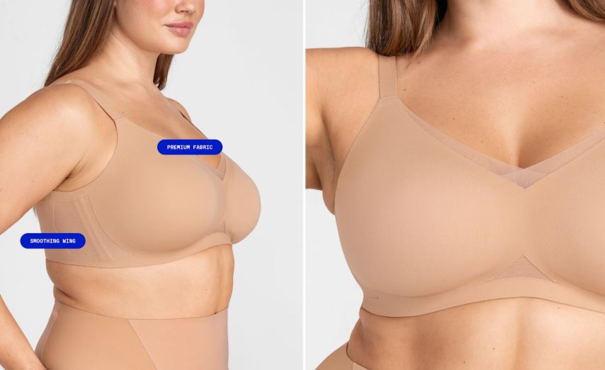 crossover honely love nude color v neck bra review
