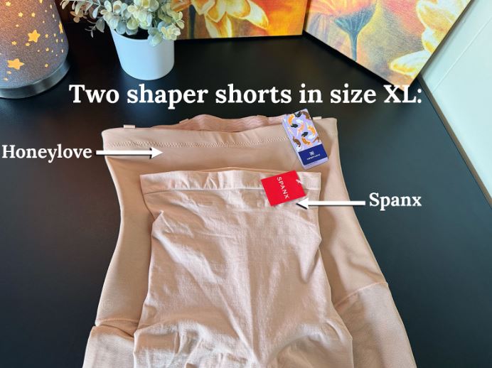 honeylove vs spanx high waist short xl