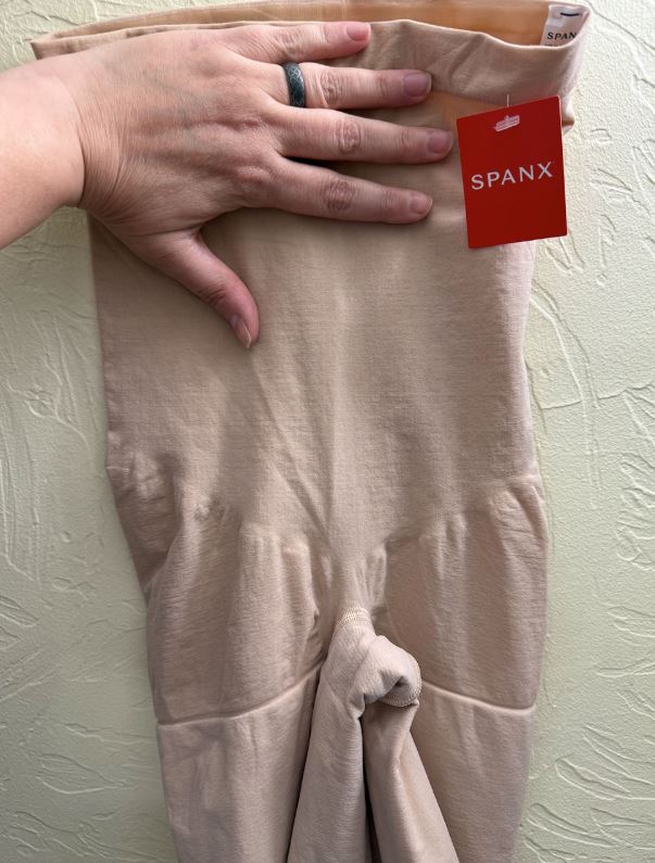 spanx high waist mid short