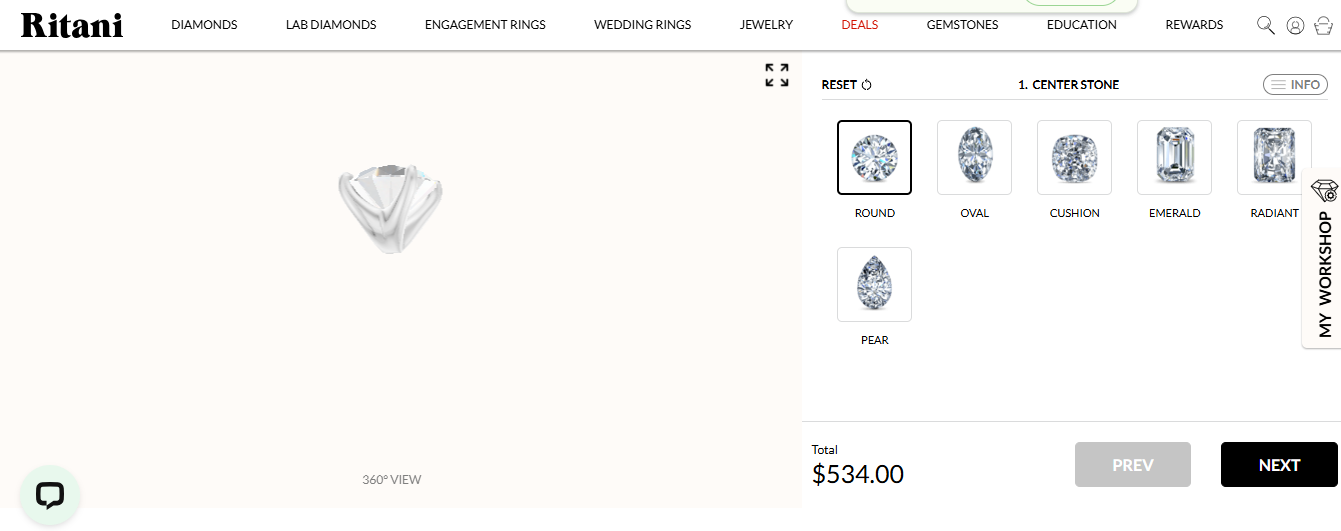 Ritani Ring Creation